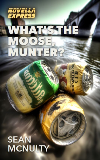 crumpled slime green empty cans of tuborg lager float down the liffey
