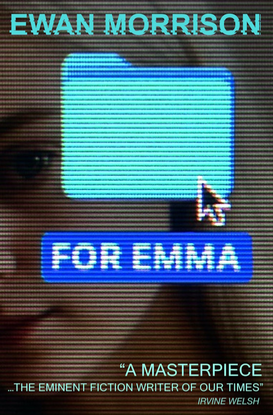 a computer folder called FOR EMMA is shown in close up against a desktop image of a young woman